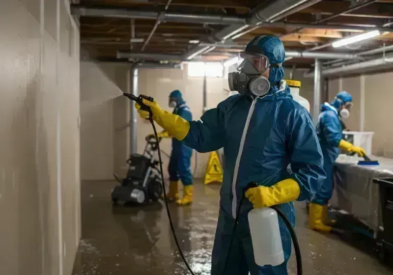 Basement Sanitization and Antimicrobial Treatment process in Boulder Hill, IL